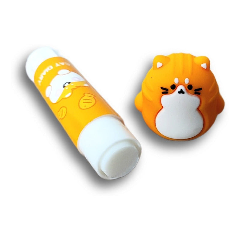 Pegamento En Barra Gato Kawaii Stick Fix Adhesivo Barra Cat