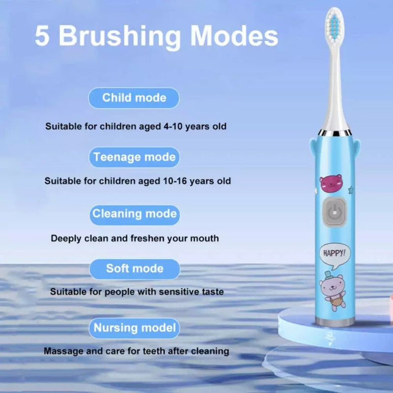 Cepillo De Dientes Para Niños Eléctrico Recargable Repuesto