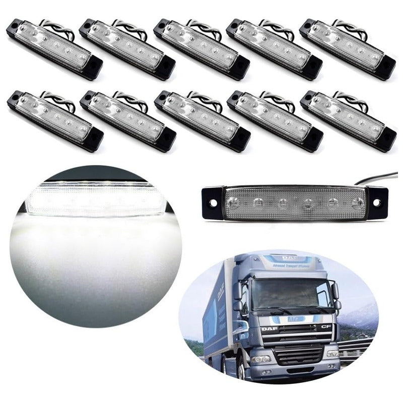 X30 Luz Led De Trocha Lateral Posición Bivoltaje 12-24v 6led