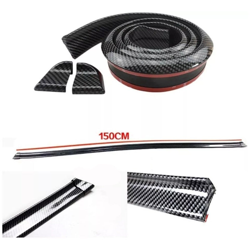 Aleron Lip Spoiler Maleta Brillante 1.50mt Universal Auto