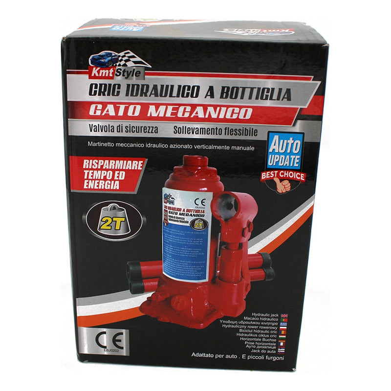 Gata Hidráulica Tipo Botella 2 Toneladas Auto Kmt Style /ryc