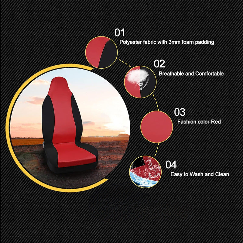 X1 Funda Cubre Asiento Delantero Individual Fund Butaca 1pc