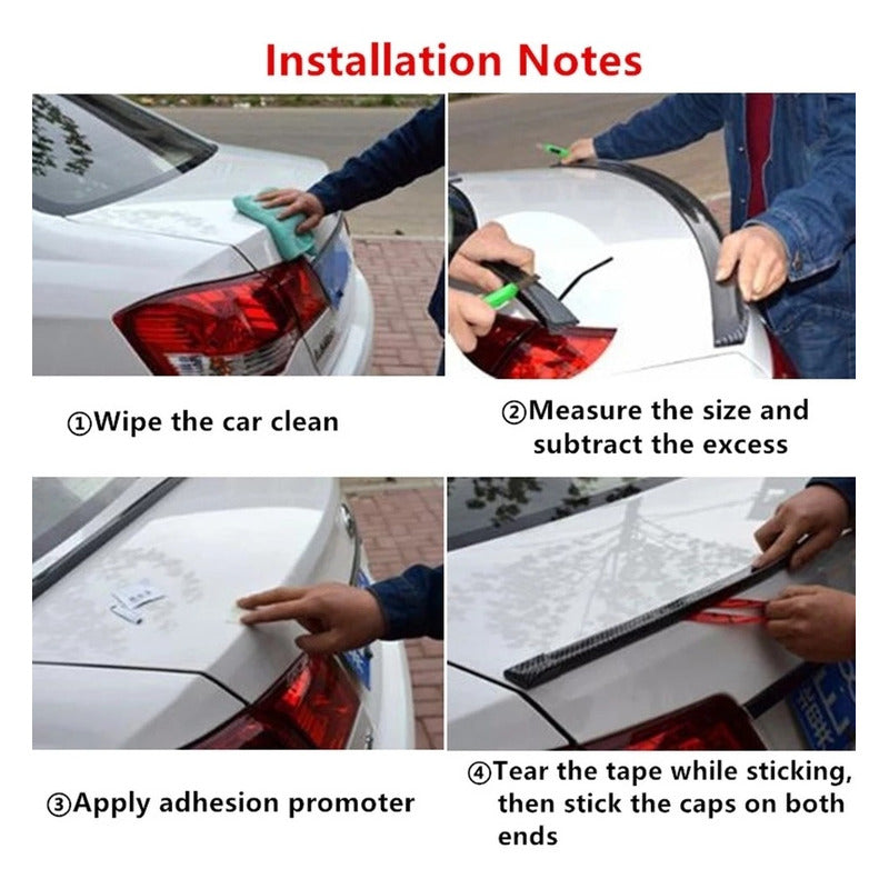 Aleron Lip Spoiler Maleta Maletero Universal Auto/r&c
