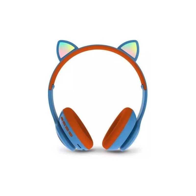 Audífono Bluetooth Con Orejas De Gato Luces Inalámbrico/ryc
