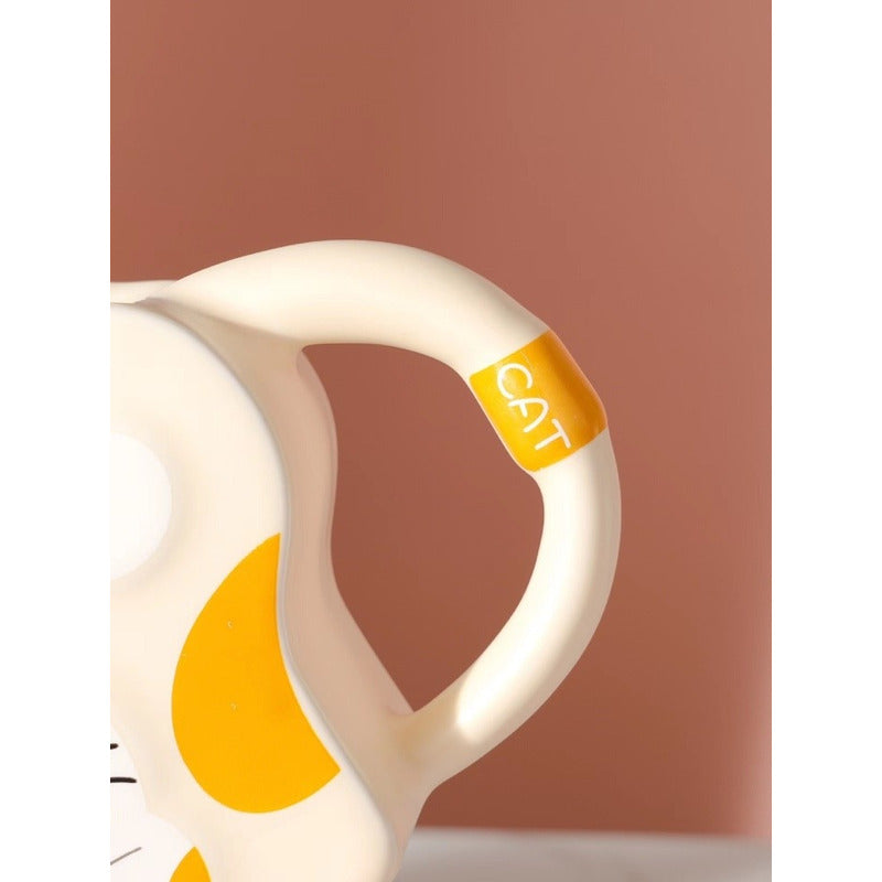 Vaso Diseño Garrita Con Bombilla Cola De Gato Mug Taza Tazón