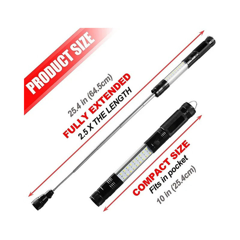 Linterna Led Telescópica Magnética Cabezal Flexible Luckybuy