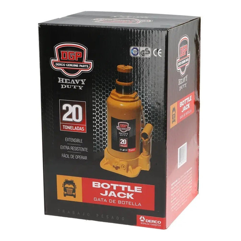 Gata Hidráulica Dgp Tipo Botella 20 Tonelada Certificada R&c