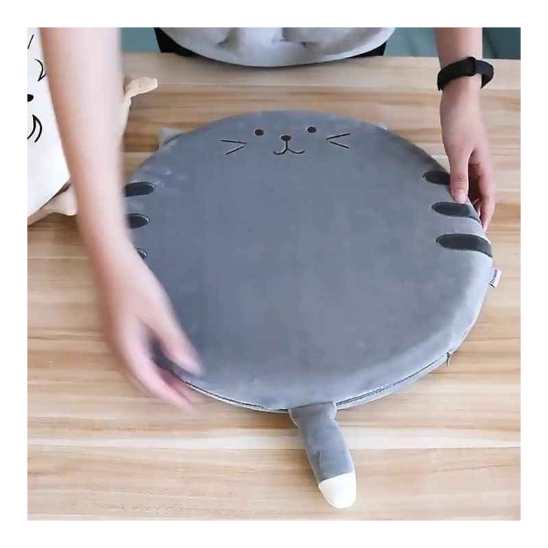 Cojín Para Silla Con Memoryfoam Diseño Gato Cat Cómodo Kawai