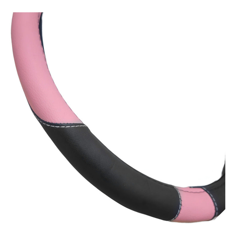 Funda Cubre Volante Para Mujer Eco Cuero Rosa /r&c