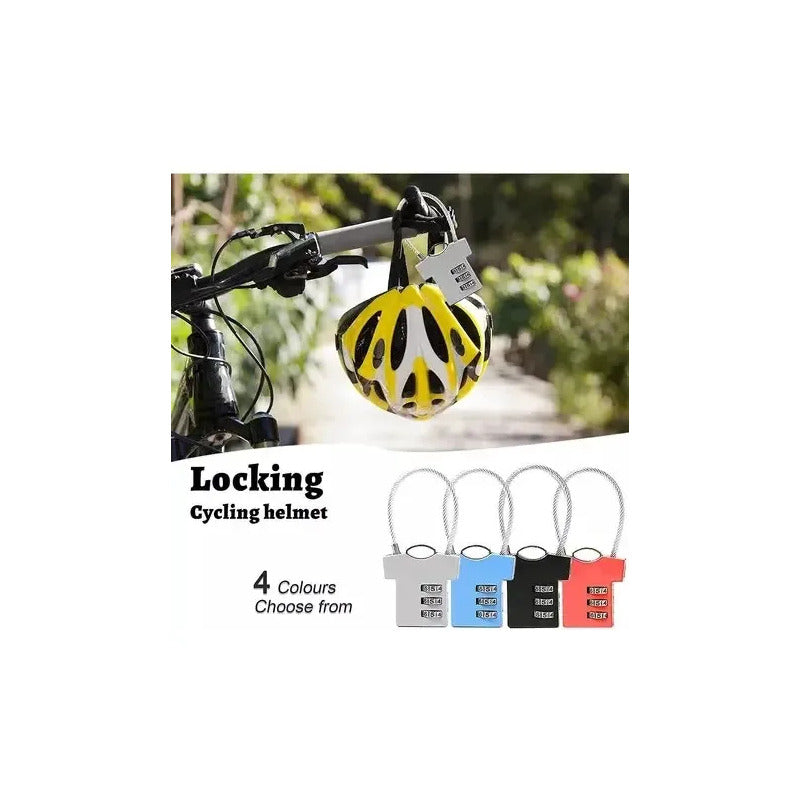 Mini Candado De Seguridad Con Contraseña Multiuso Diseño Color Celeste