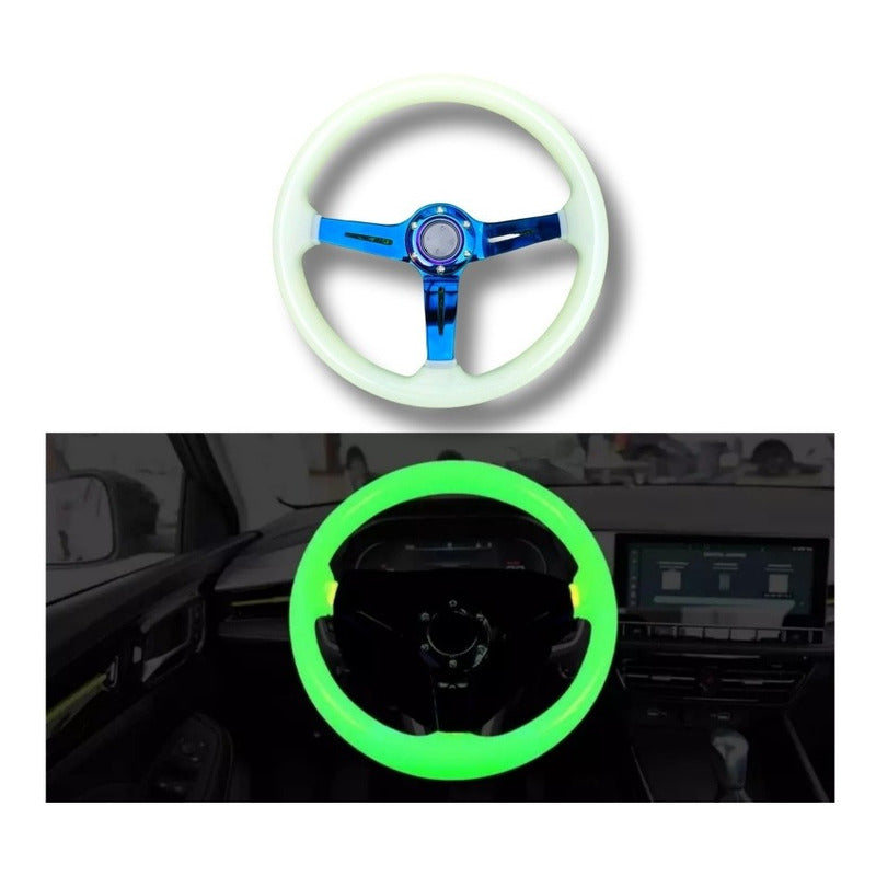 Volante Deportivo Reflectante Tipo Drift Auto Tuning Univers