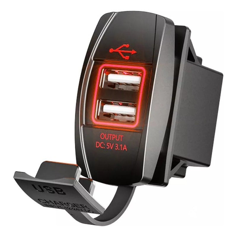 Adaptador Doble Usb Enchufe Encendedor Mod2 Auto 12-24v 3.1a