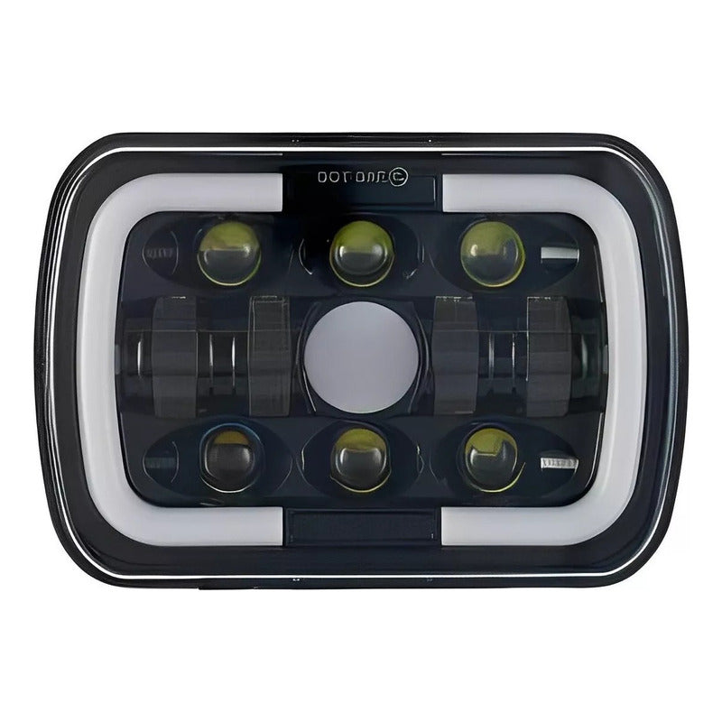X2 Neblinero 7x6 Foco Led 5x7 Led Con Drl Bicolor 12-24v
