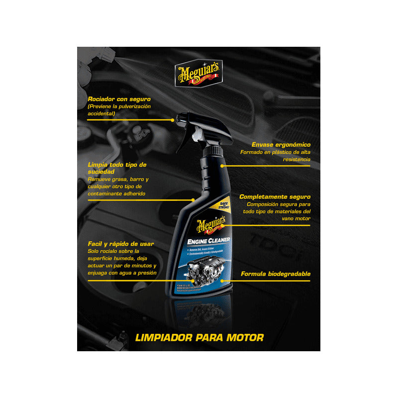 Limpiador De Motor Meguiar's Engine Cleaner Desengrasa Auto