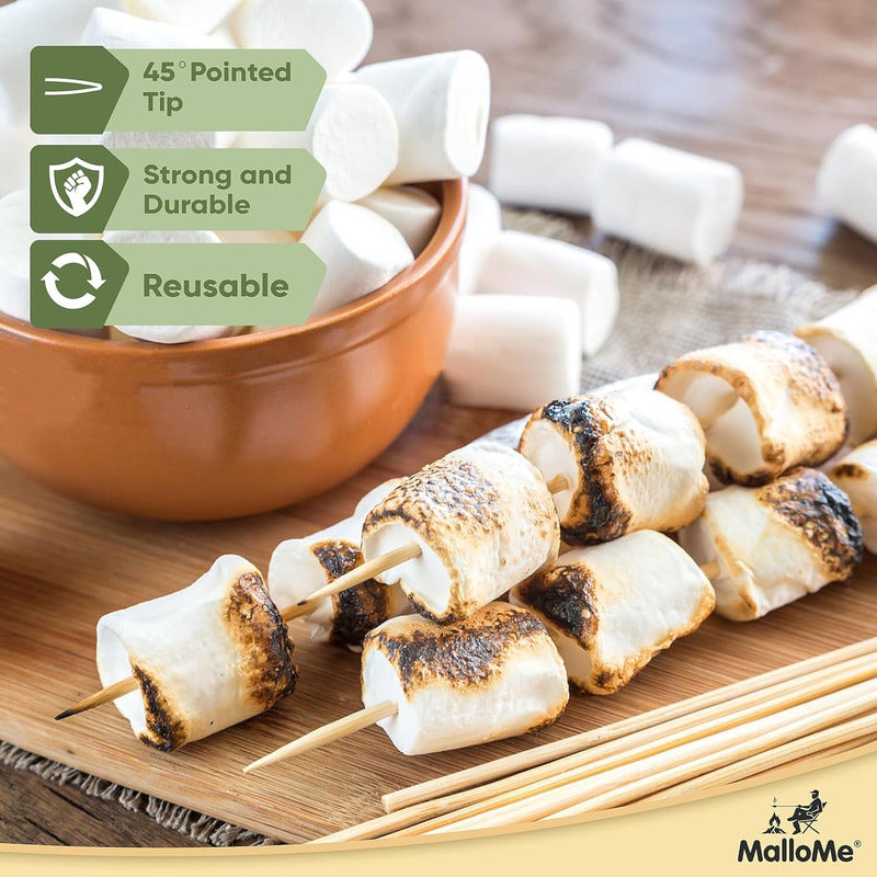 Pack 30 Palos De Anticuchos 35cm 5mm Brochetas Papa Tornado