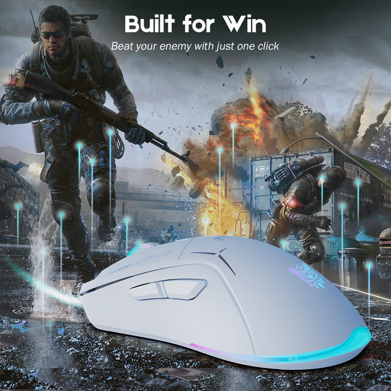 Mouse Gamer Inalambrico Onikuma 7 Botones 4800dpi Rgb Recarg