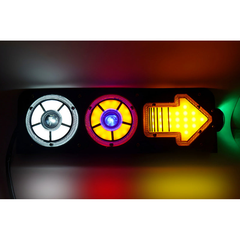X2 Foco Led Freno Secuencial Multifunción Rgb 12-24v Camión
