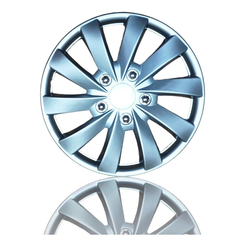 Set X4 Tapa Rueda Aro 15 Cromada Designer Tapa 15 Auto /r&c