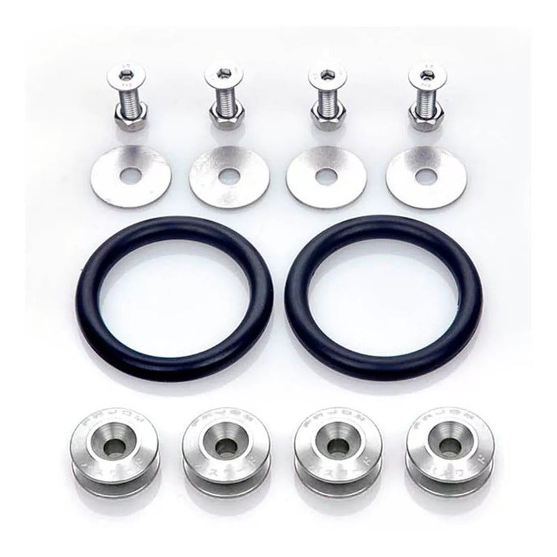X4 Soporte Parachoque Racing Sujeta Aluminio Tuning / R&c