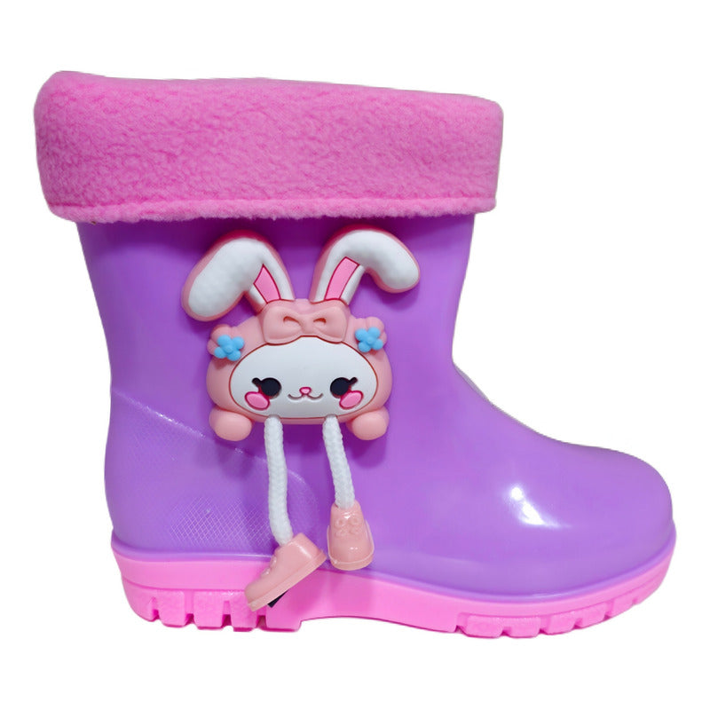 Bota De Agua Niño Niña Impermeable Lluvia Nieve 7584