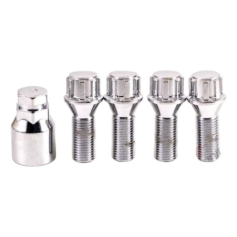 Set X4 Pernos D Seguridad Para Llantas + Llave M12x1.25 /r&c