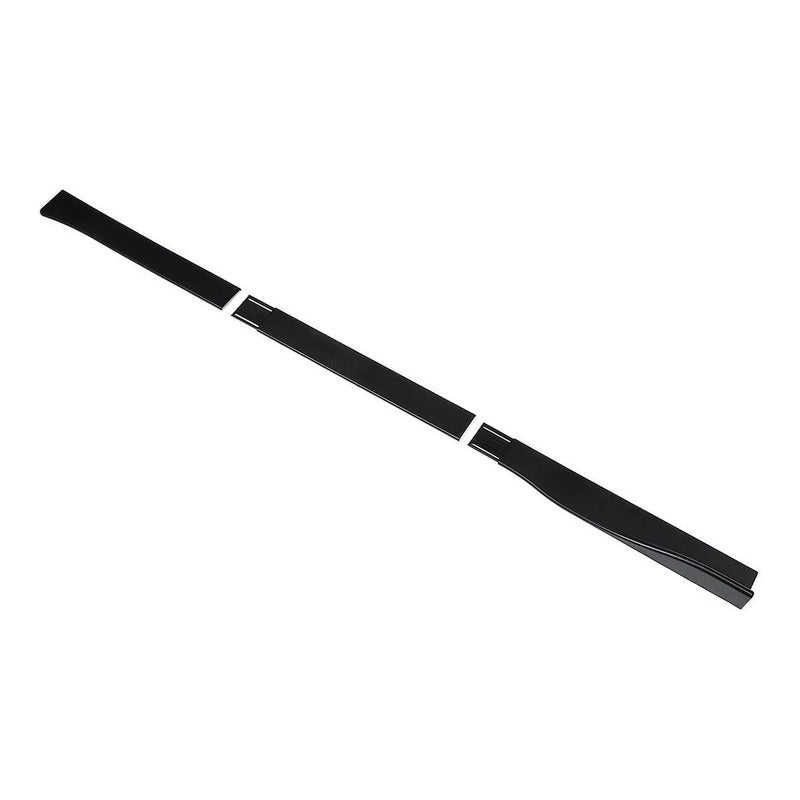 Lip Bumper Lateral 2mts Faldón Negro Brillante Universal /r&