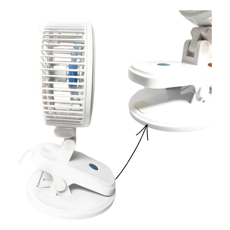 Ventilador Usb Con Clip Funcion Auto Escritorio / Pinza Ryc