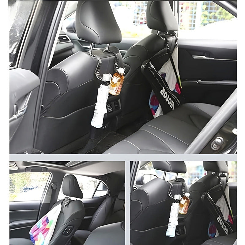 X2 Gancho Organizador Para Cabecera Auto Multiusos 4pcs /ryc