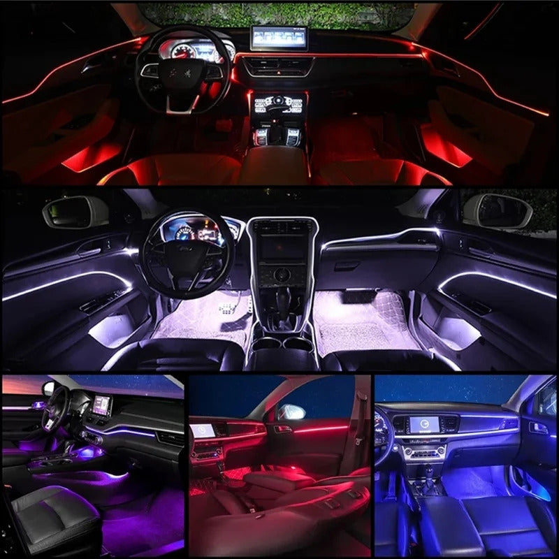 Hilo Neon Decorativo Usb Luz Rgb 2mt Interruptor Auto Tuning