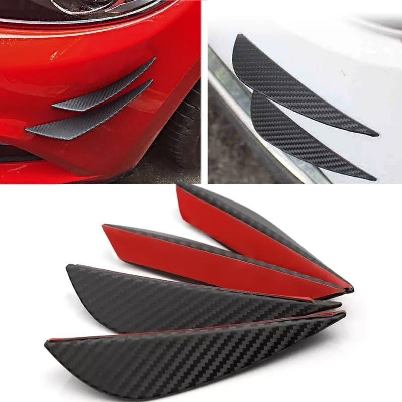 X4 Mini Aleta Difusor Parachoque Adhesivo Decoración Tunning