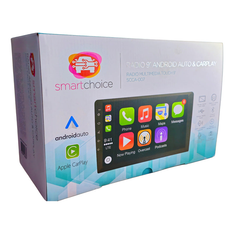 Radio De Auto 2din Androidauto Carplay Pantalla Touch 9 Ry