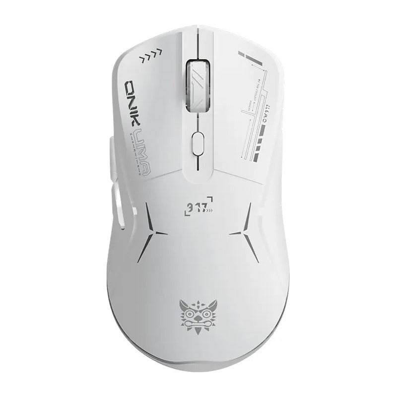 Mouse Gamer Inalámbrico Onikuma 7 Botones 4800dpi Rgb Recarg Color Blanco