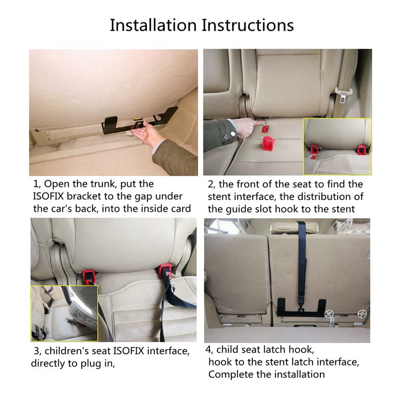 Kit De Montaje Isofix Para Asiento De Seguridad Bebé Niñ@