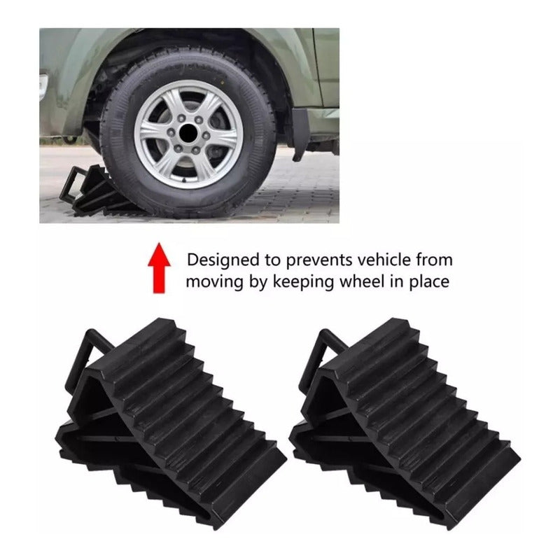 Pack 4 Cuña Para Auto Camionetas Antideslizamiento Abs /r&