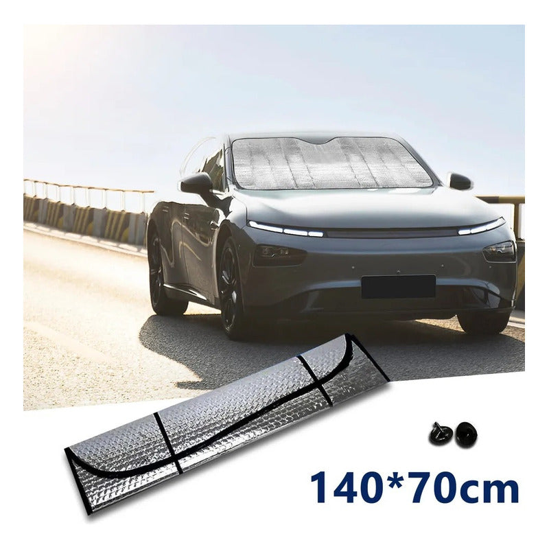Tapa Sol Protector Solar De Parabrisa 140 X 70cm Sombrilla