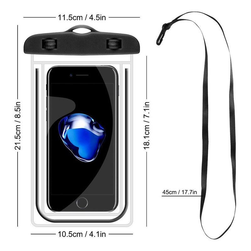 Funda Impermeable Celular Bolsa Anti Agua Sumergible Lluvia