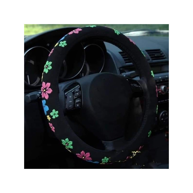Funda Cubre Volante Para Mujer Gamuza Diseños /r&c