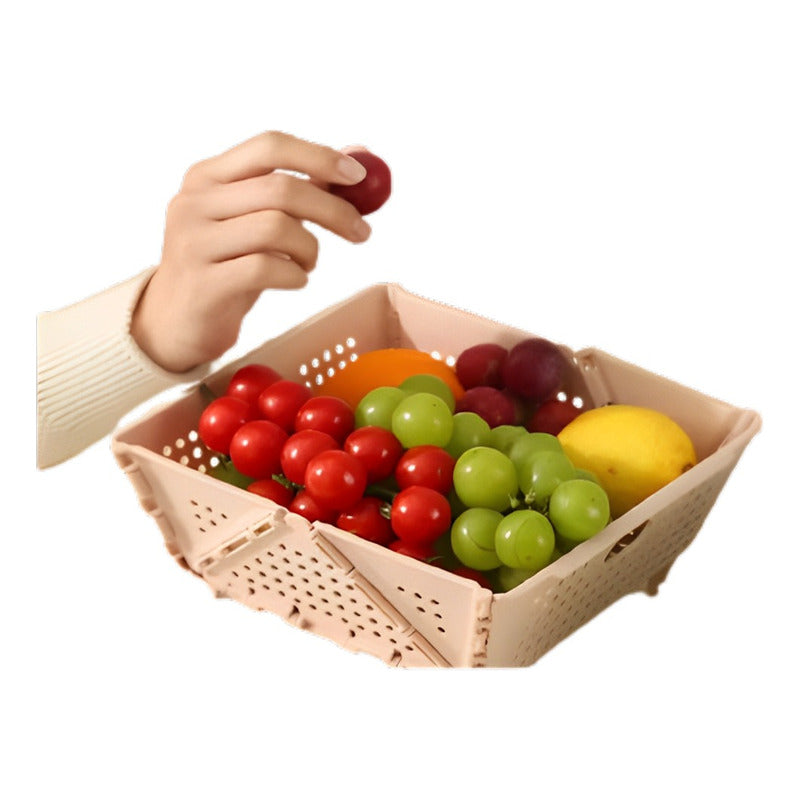 Frutero De Mesa Genérica Cesta Plástico Color Al Azar X 1u