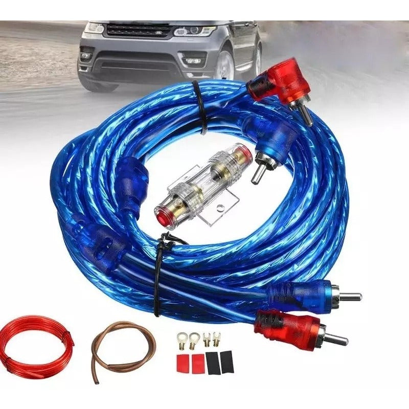 Kit Cables Amplificador Y Subwoofer Auto Tiaoping 1500w/r&c