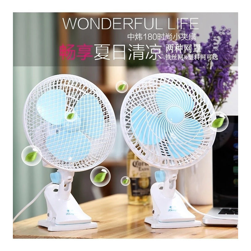 Ventilador Doble Funcion Escritorio / Pinza Clip Oscilante