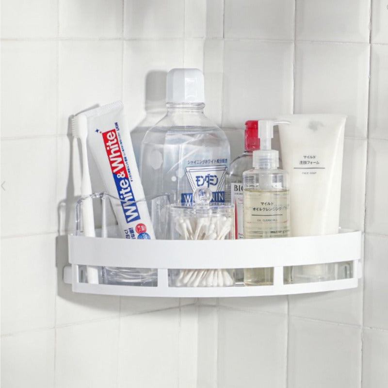 Organizador De Baño Esquinero Colgante Sopapa Bathlux Color Blanco