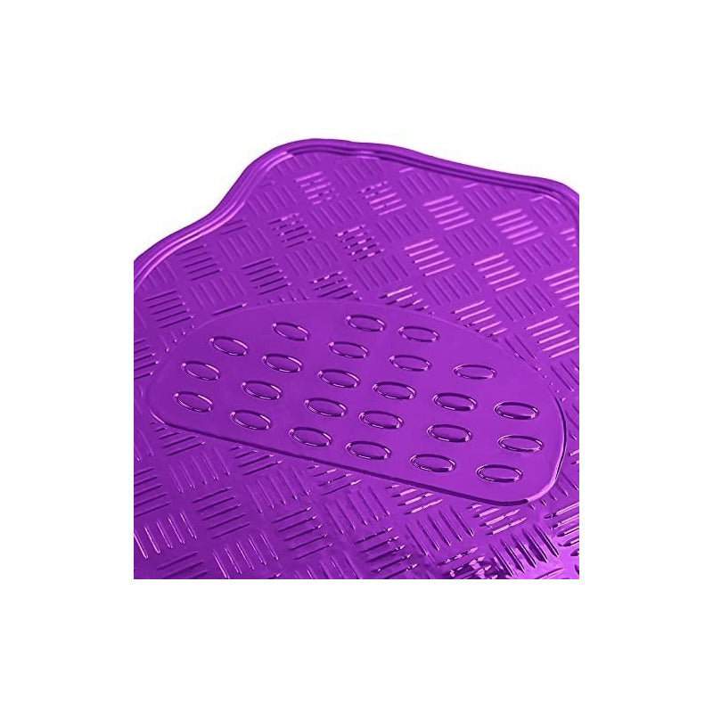 Alfombra Cubre Piso Metálico Para Mujer Set 4pcs Auto Tuning
