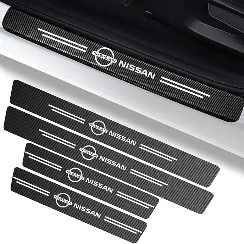 X4 Pisadera Adhesiva Sticker Cubre Zocalo Puertas Protección Fibra Niss