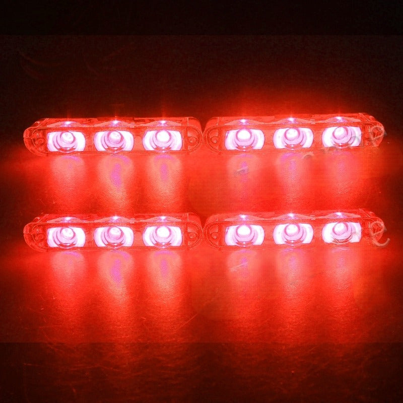 Set Baliza De Parachoque 24led Estrobo Multifunción+ Control