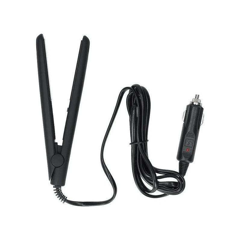 Plancha Alisadora De Pelo Motorlife Para El Auto Mini Color Negro