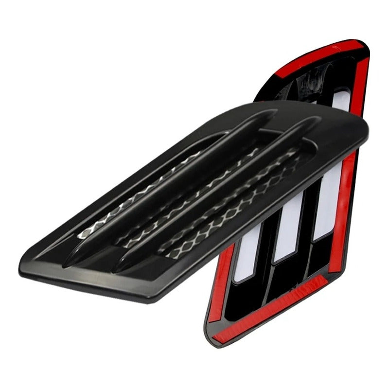 X2 Toma De Aire Lateral Y Capot Adhesiva Auto Tunning/ryc