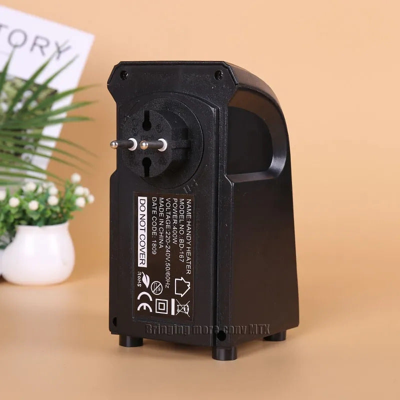 Calefactor Eléctrico Calentador Mini Portátil Control Y Adap