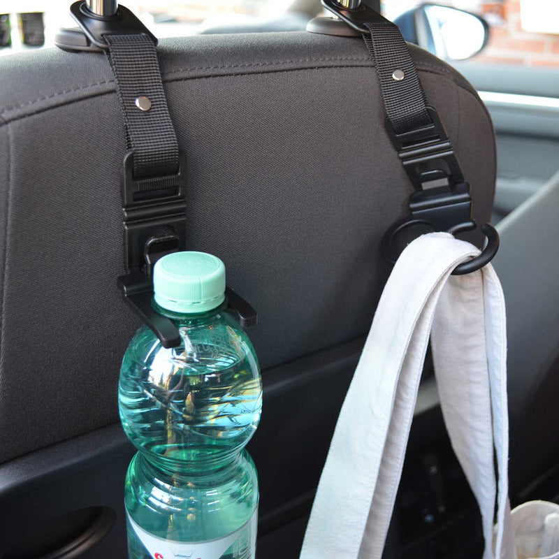 X2 Gancho Organizador Para Cabecera Auto Multiusos 4pcs /ryc
