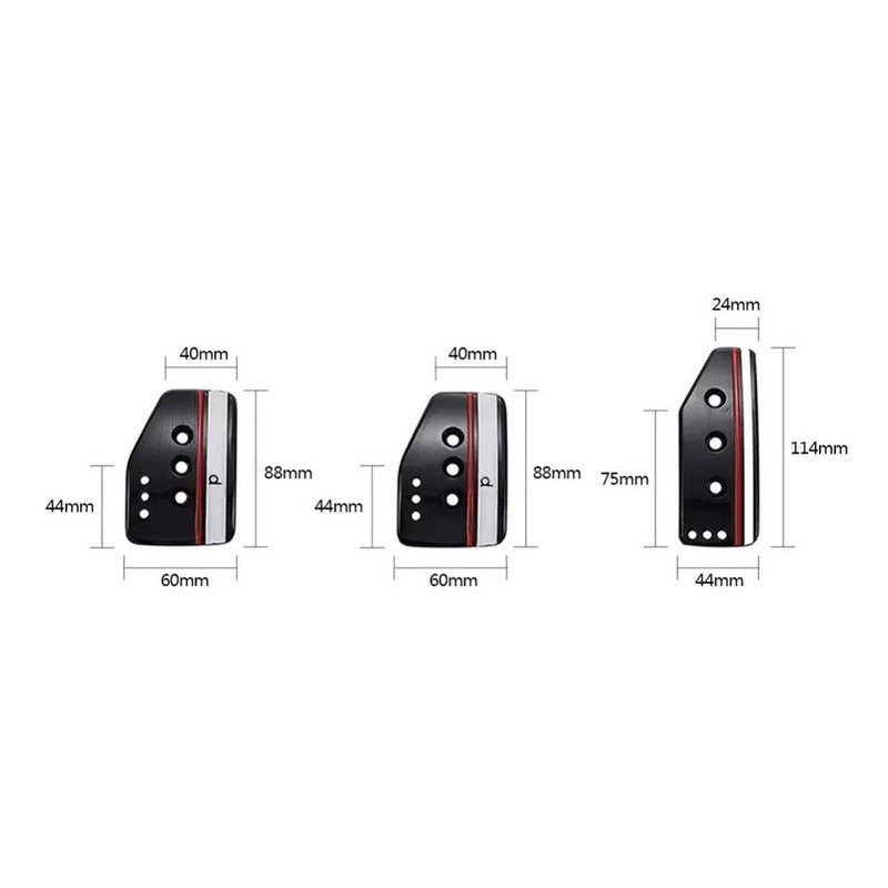 Pedales Deportivos Metálico Sp Tunning Universal Pedal Auto