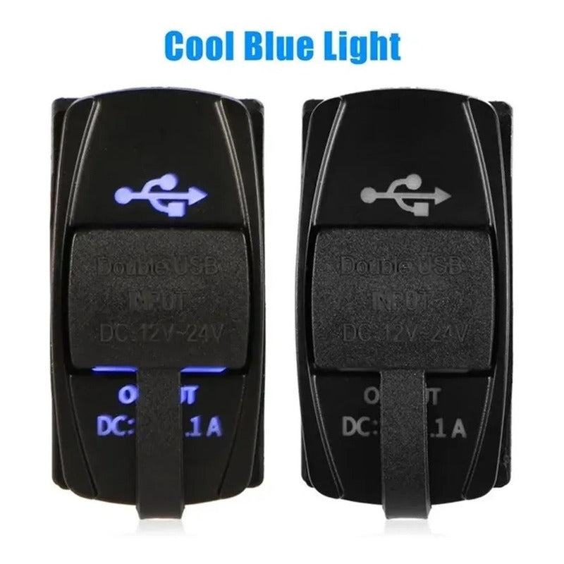 Adaptador Doble Usb Enchufe Encendedor Mod2 Auto 12-24v 3.1a